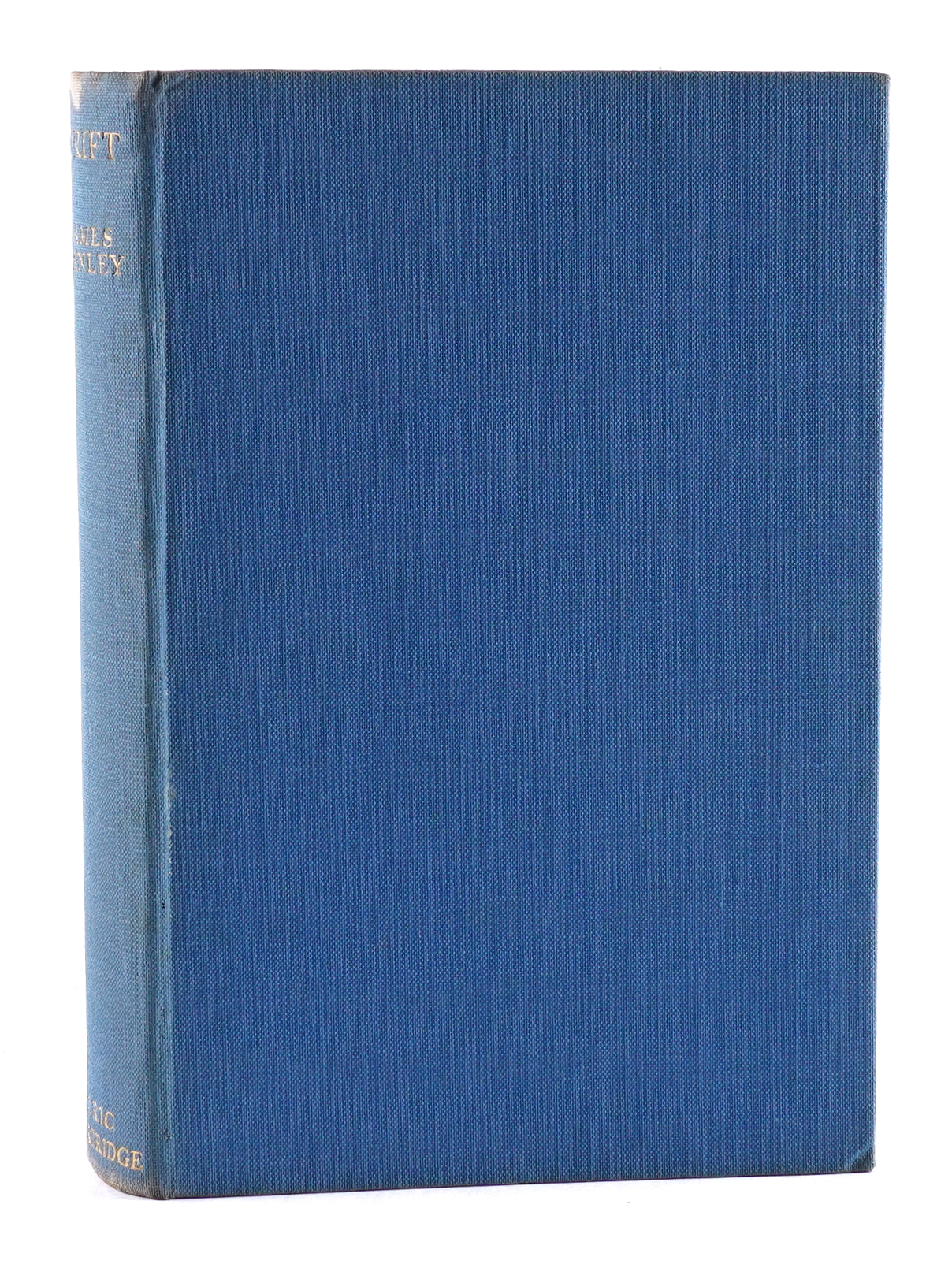 HANLEY, James (1897-1985). Drift. A Novel, London, 1930, 8vo, original blue cloth, dust-jacket... - Image 5 of 5