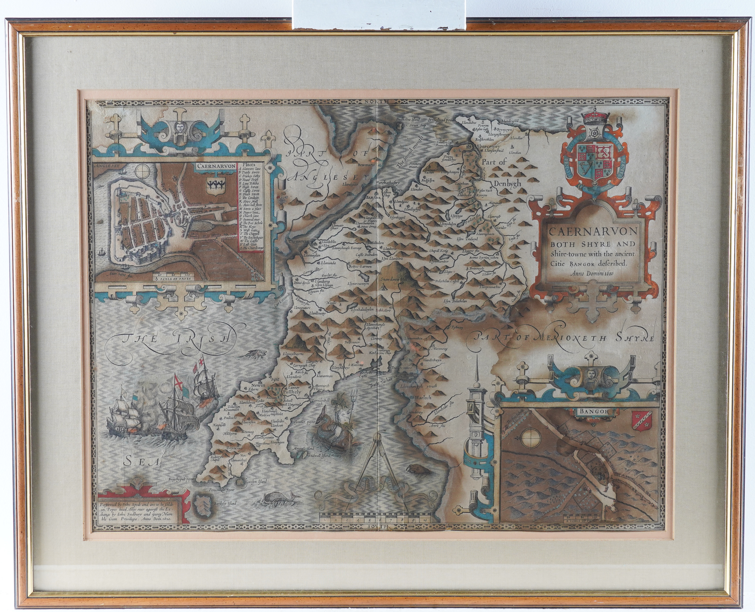 WALES - John SPEED (1551-1629). The Countye of Monmouth, [London], 1610 [but from the Latin... - Image 4 of 13