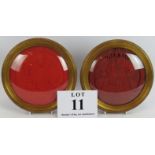 A pair of 19th Century Queen Victoria's Great Wax Seals in glazed frames. One depicting Victoria