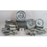 A large quantity of Wood & Sons Yuan Ware dinner service including various sized plates and bowls,