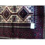 An excellent quality Hamadan Persian rug, good condition. 150cm x 100cm.