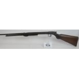 A good vintage .22 air rifle with under leaver and good patina. S7406. No certificate required.