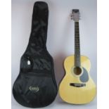 A full size Elevation acoustic guitar, model W-100-N-A with an Ashton soft case. Condition report: