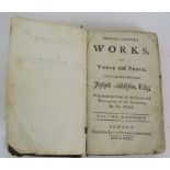 Miscellaneous Works in Verse and Prose of the Late Right Honourable Joseph Addison Esq, 2nd Volume