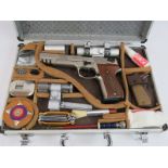 A Walther CP88 competition air pistol. 177 with case and accessories. No license required. Condition