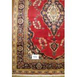 A Kashan rug. 160 x 130. Condition report: Good condition and colour.