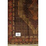 A Bijar rug. 160 x 125. Condition report: Good clean condition.