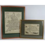 A mid 19th Century map of England and Wales engraved by Thomas Starling for Lewis's topographical