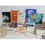 A collection of theatre programmes dating from the 1920s to the 1980s, over 100 in total. (100+).