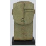 Peter Hayes (British, b.1946) - A modernist ceramic sculpture 'Head' by Bath artist Peter Hayes