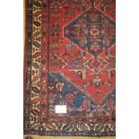 A Persian Heriz rug, good size. 2.00 x 1.35 Condition report: Good condition and even colour.
