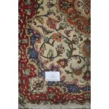 A Kashan rug. 145 x 105. Condition report: Excellent colour and condition.