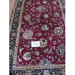 A superb Kashan (Persian) runner. 5.35x1.00. Condition report: In very good condition and even