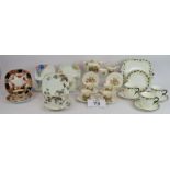 A Tunstall Staffordshire child's tea set, four trios of vintage china and 10 pieces of Shelley '