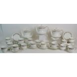 A huge 56 piece Paragon/Royal Albert Belinda pattern tea service comprising of 3 tea pots, 2 milk