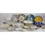 A lot of mainly antique English and continental ceramics including Booths, Safi, Limoges etc. (qty).