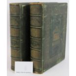 Two large volumes of the works of Shakespeare Imperial Edition edited by Charles Knight. Tooled