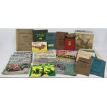 Various manuals and books relating to vintage cars and motorbikes including Willys Jeep, BSA,