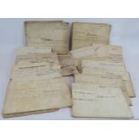 Approximately 19 paper and parchment documents relating to properties in Kent Medway, Romney Marsh