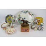 A selection of English ceramics including Mason's, Copeland Spode, Titan Ware, Losol Ware, Shelley