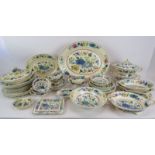 45 piece set of Mason's Ironstone 'Regency' pattern dinner service including plates, tureens, soup