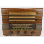 A 1950s Regentone valve radio, model twin-tone A353/2. Height 38cm. Width 52cm. Condition report: