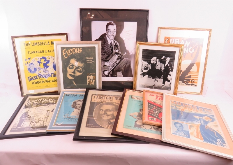 A large collection of mainly framed 1930's and 1940's sheet music covers including Flanagan & Allan, - Image 3 of 3