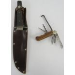 A 19th century William Rodgers multibladed coachman's knife and a 20th century William Rodgers