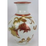 An Arts & Crafts inspired Studio Pottery vase by Jonathan Chiswell Jones (JCJ Pottery) depicting
