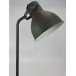 A large contemporary industrial style floor standing reading lamp with directional head. Height