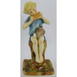 A Royal Worcester figure of Peter Pan modelled by Frederick Gertner, height 19cm. Condition