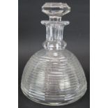 A good quality prism cut Edinburgh Crystal decanter. Height 22cm. Condition report: Some interior