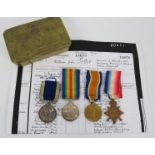 A WWI medal group trio for W.J. Potter 154970 Shipwright R.N., an Edward VII long service medal