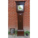 A Georgian oak cased 8 day striking longcase clock by Tim Richardson of Darlington, the brass dial