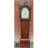 A 19th century 8 day striking oak cased longcase clock by John Elliott of Ashford, featuring brass