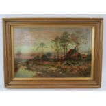C. Rogers (1922) - 'Country Landscape', oil on board, signed and dated, 28cm x 44cm, framed.