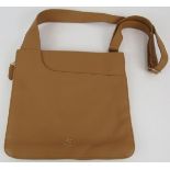 A Radley tan grained leather large cross body handbag with original paper work. No dust bag. All