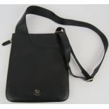 A Radley black leather medium cross body handbag with original care card. No dust bag. All