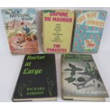 Five 1st edition novels with dust jackets including 'The Parasites' by Daphne Du Maurier, 'This many