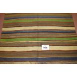 Anatolian Kilim Western Plateau lands of Turkey. A good clean rug with strong colours. 295cm x 115cm
