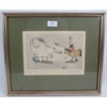 Graham Clarke (British, b. 1941) - 'Pardon', pencil signed Artists Proof coloured etching, 25cm x