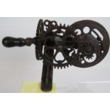 An unusual antique American mechanical apple peeler by Sinclair Scott Co, Baltimore. Constructed