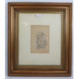 Frederick Appleyard (1874-1963) - 'Study of a semi-naked Fairy', pencil drawing, signed and dated