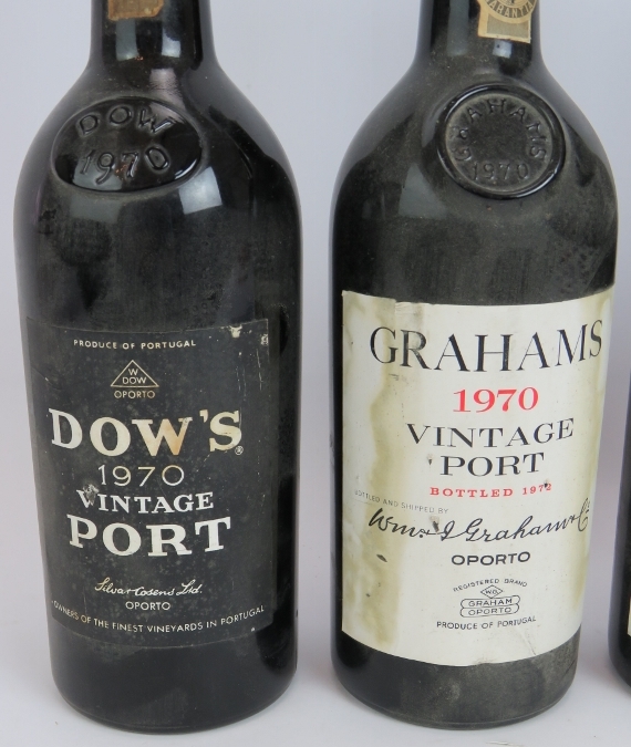 Three bottles of vintage port to include Dow's 1970, Grahams 1970, Grahams 1975 and a bottle of - Image 2 of 5
