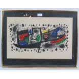 Joan Miro (Spanish, 1893-1983) - 'Star Scene', lithograph, with authentication label verso from