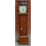 A Georgian mahogany 30-hour striking longcase clock by W Ballard of Cranbrook, having moulded