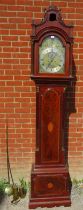 A fine 18th century flame mahogany eight day striking longcase clock by James Scholefield of London,