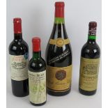 A magnum of Cote De Beaune Villages, Velard 1961 (150cl), a bottle of Chateau Pineraie Cahors