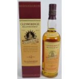 One bottle of the Glenmoranie Millennium Malt 12 year old single highland malt whisky, 70cl 40% vol.