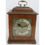 A reproduction Georgian style bracket clock with English striking and chiming movement by